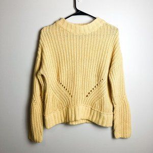 Say What Yellow Crewneck Sweater